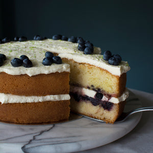 Lime & Blueberry Cake