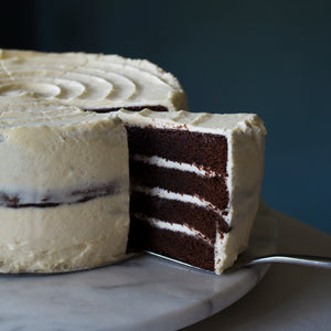 Devil's Chocolate Cake with Cream Cheese Frosting