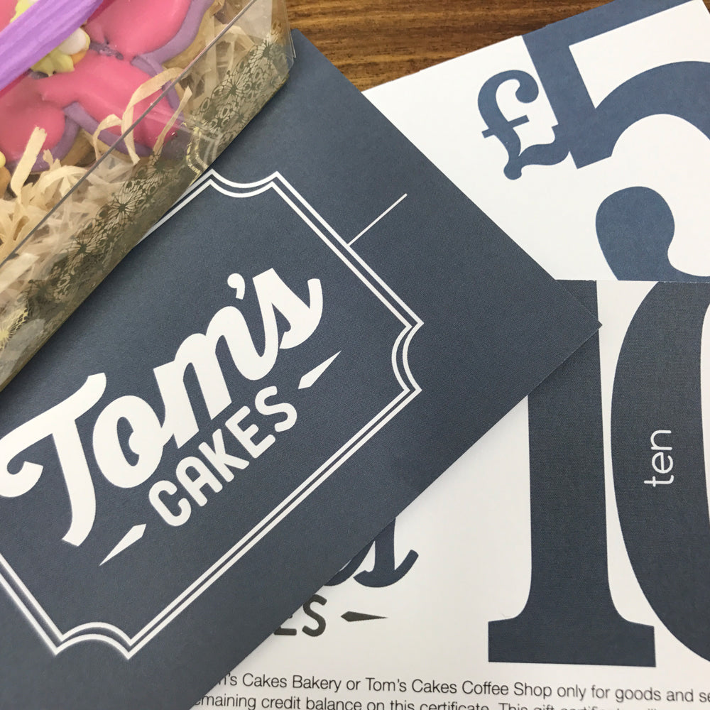 Tom’s Gift Vouchers Tom’s Cakes