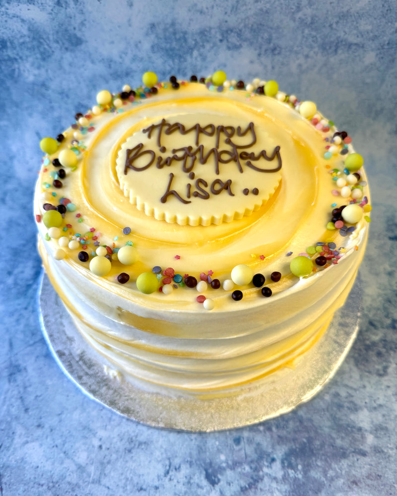 Lemon Sponge Celebration Cake