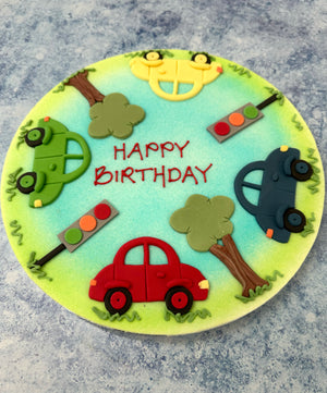 Motor Around Celebration Cake