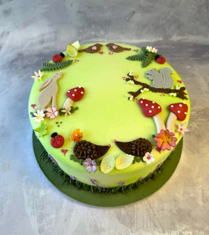 Woodland Folk Celebration Cake