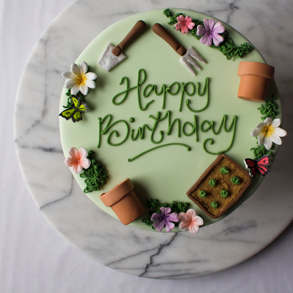 Green  Fingers Celebration Cake